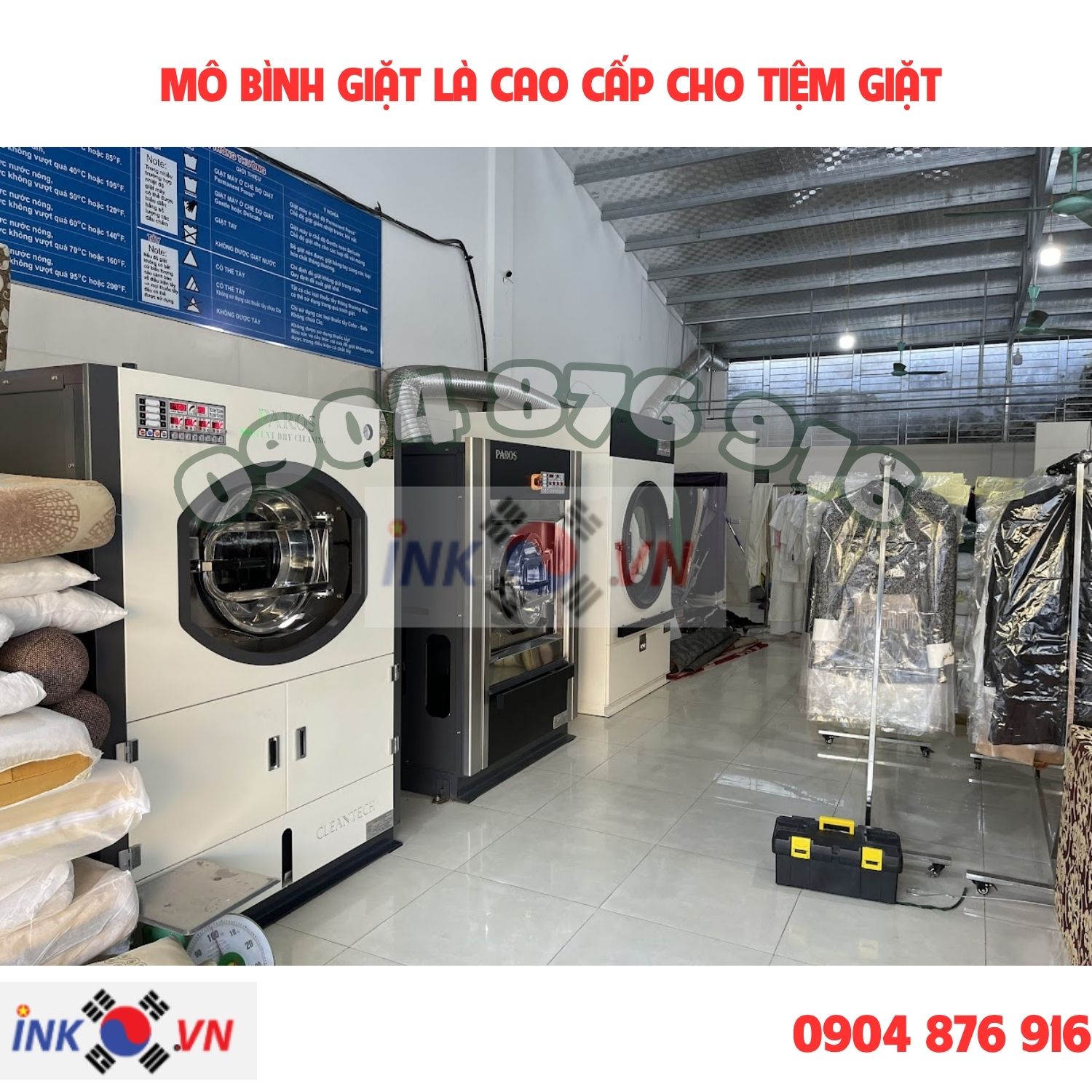 Mô hình tiệm giặt tại NGhệ An